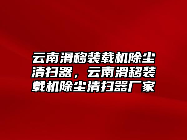 云南滑移裝載機除塵清掃器，云南滑移裝載機除塵清掃器廠家