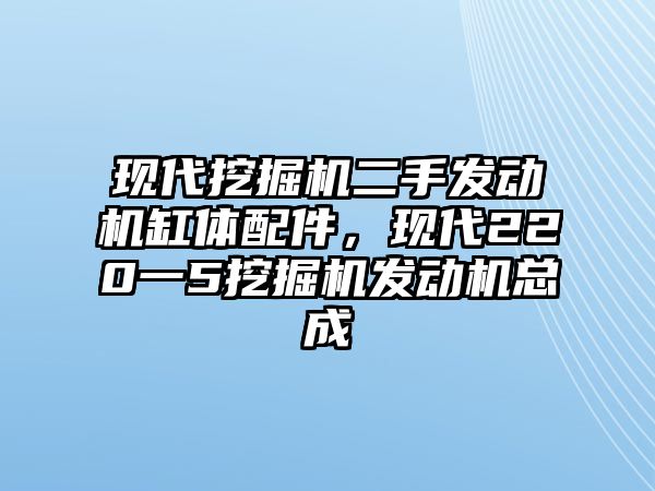 現(xiàn)代挖掘機二手發(fā)動機缸體配件，現(xiàn)代220一5挖掘機發(fā)動機總成