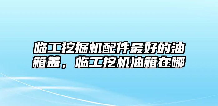 臨工挖掘機配件最好的油箱蓋，臨工挖機油箱在哪