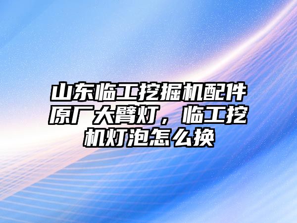 山東臨工挖掘機配件原廠大臂燈，臨工挖機燈泡怎么換