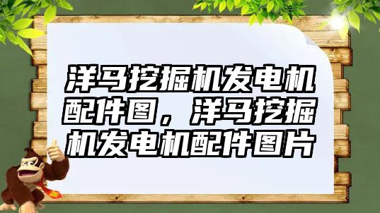 洋馬挖掘機發(fā)電機配件圖，洋馬挖掘機發(fā)電機配件圖片