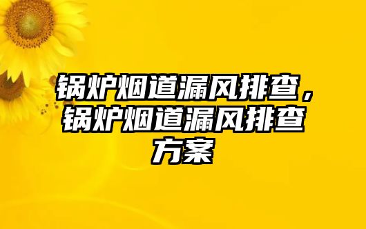 鍋爐煙道漏風(fēng)排查，鍋爐煙道漏風(fēng)排查方案