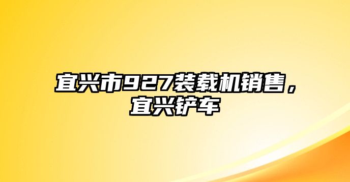 宜興市927裝載機(jī)銷售，宜興鏟車