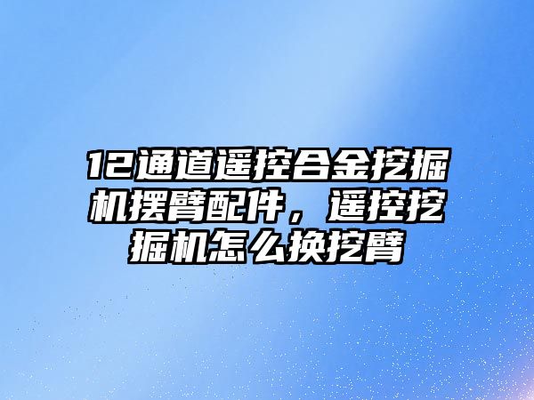 12通道遙控合金挖掘機擺臂配件，遙控挖掘機怎么換挖臂