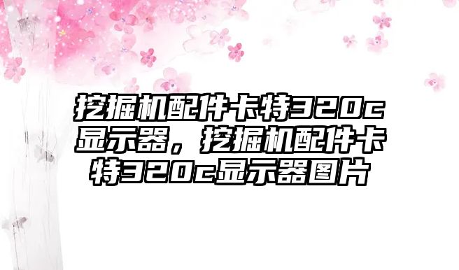 挖掘機(jī)配件卡特320c顯示器，挖掘機(jī)配件卡特320c顯示器圖片