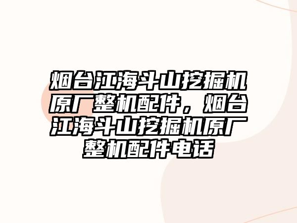 煙臺江海斗山挖掘機原廠整機配件，煙臺江海斗山挖掘機原廠整機配件電話