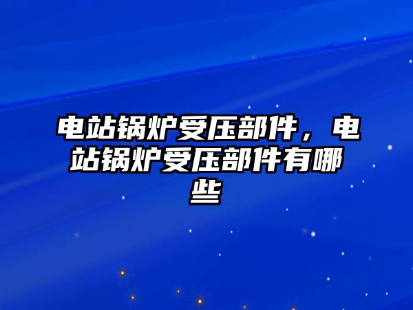 電站鍋爐受壓部件，電站鍋爐受壓部件有哪些