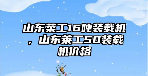 山東菜工16噸裝載機(jī)，山東萊工50裝載機(jī)價(jià)格