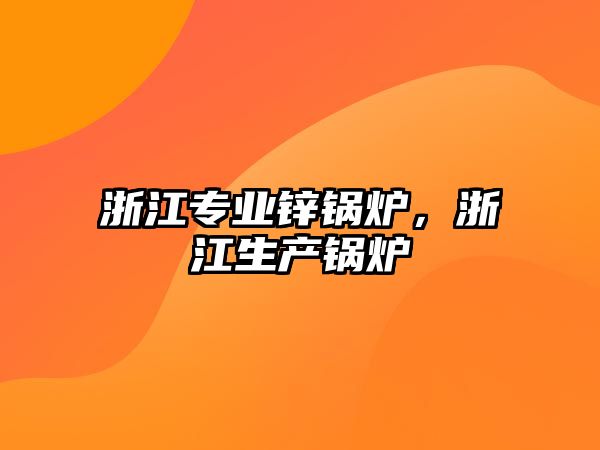 浙江專業(yè)鋅鍋爐，浙江生產(chǎn)鍋爐