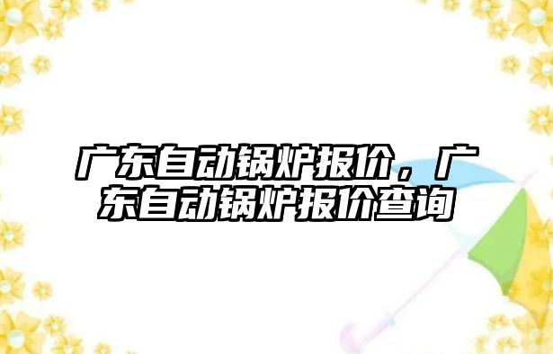 廣東自動鍋爐報價，廣東自動鍋爐報價查詢