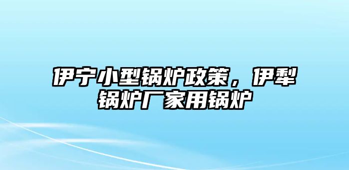 伊寧小型鍋爐政策，伊犁鍋爐廠家用鍋爐