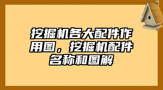 挖掘機各大配件作用圖，挖掘機配件名稱和圖解