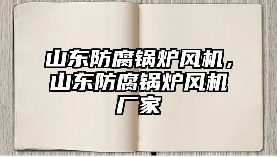 山東防腐鍋爐風(fēng)機，山東防腐鍋爐風(fēng)機廠家